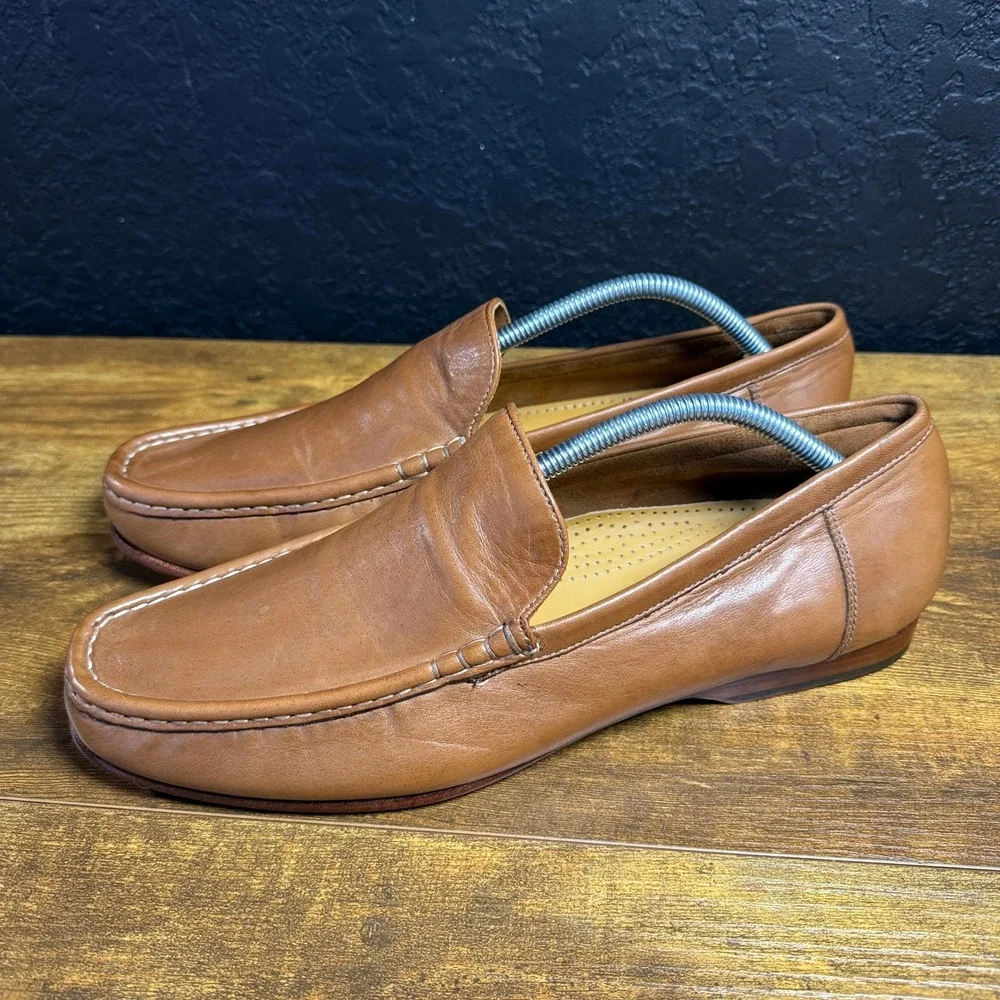 Cole Haan Venetian C08133 British Tan Leather Loafers Mens 11 M